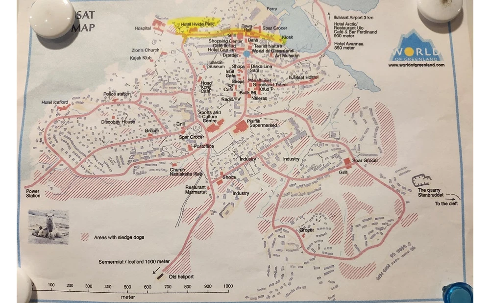 イルリサット市街地図